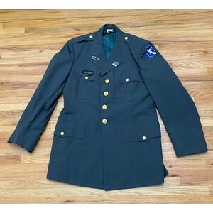 U.S Army Uniform Men's 40R Green Coat 67th Battlefield Surveillance Brigade